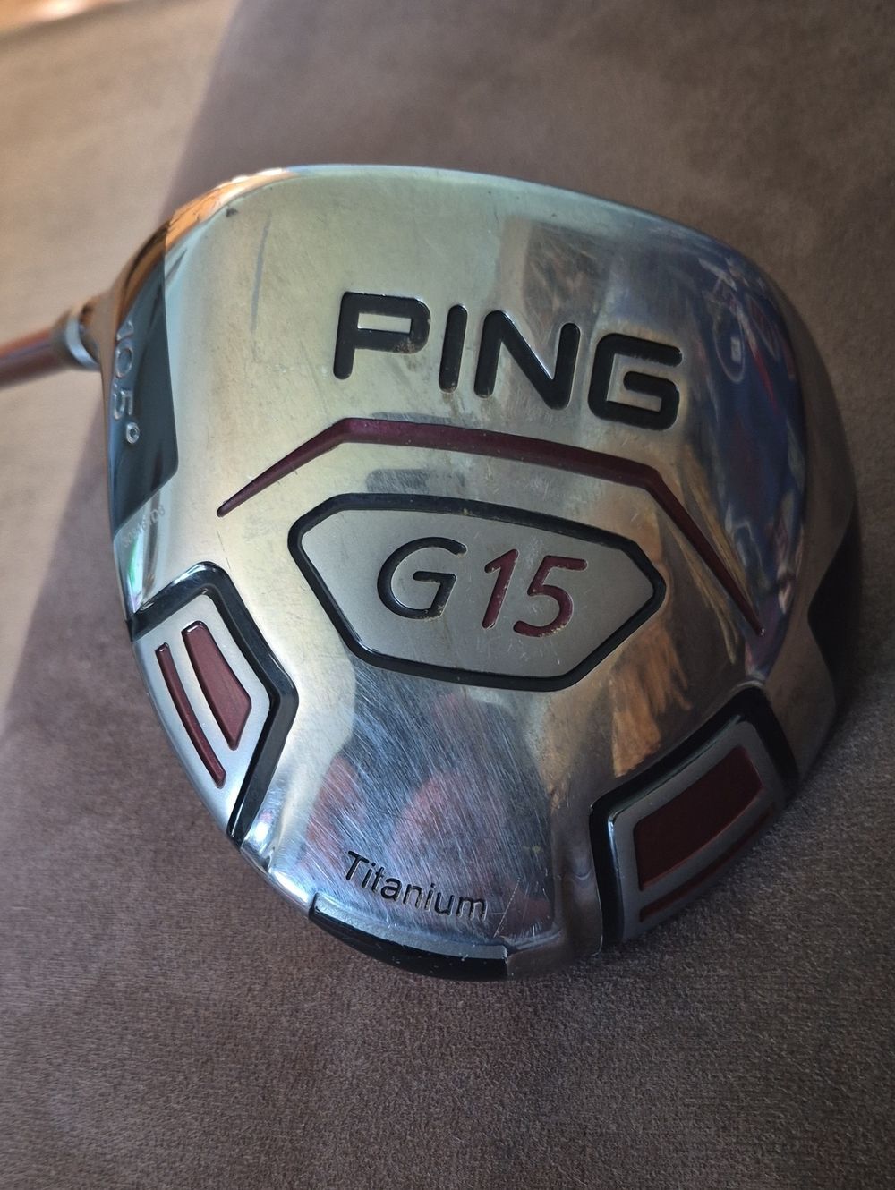 Ping G15 Titanium Driver - Left Handed Mens Like New!